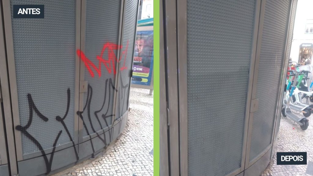 remoção de graffitis